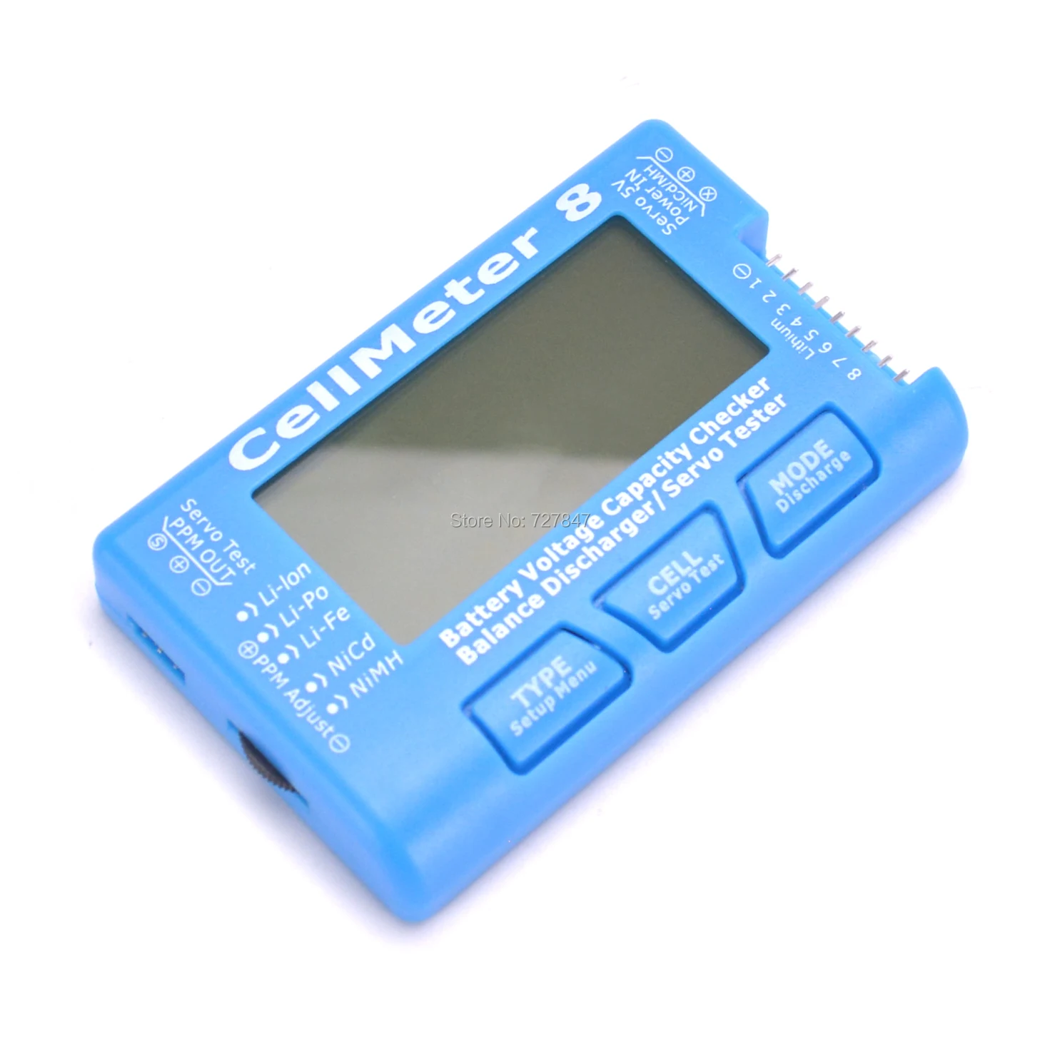 CellMeter 8 Multifunctional Digital Power Servo Tester 2S-8S with discharge &amp backlight function For RC Airplane Spare Parts | Игрушки и