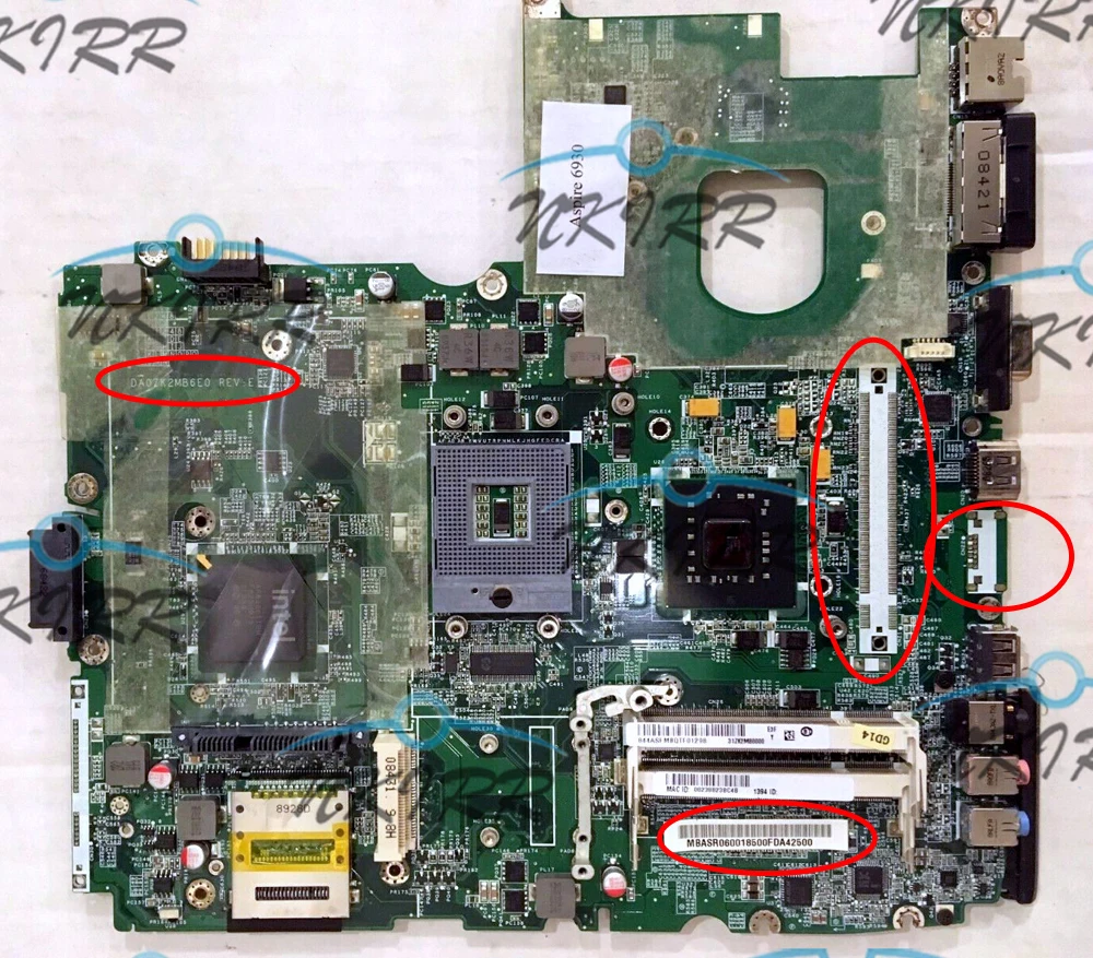 

DA0ZK2MB6F1 DA0ZK2MB6E0 MBASR06001 31ZK2MB0000 GM45 материнская плата для Acer Aspire 6930 6930Z 6930G 6930ZG AS6930