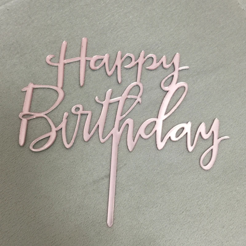 

5pcs happy birthday cake topper acrylic