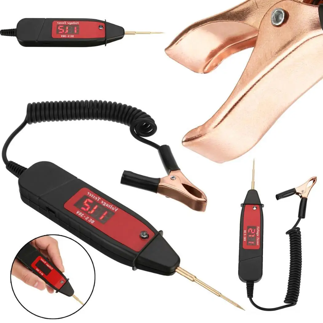 WOOKRAYS DC5 36V Автомобильный цифровой электрический тестер напряжения авторучка