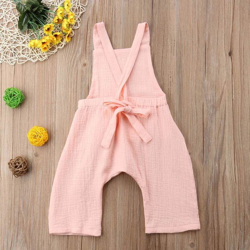 

2019 Summer Newborn Baby Girls Cute Ruffle Solid Romper Jumpsuit Playsuit Clothes Outfit 0-3Y