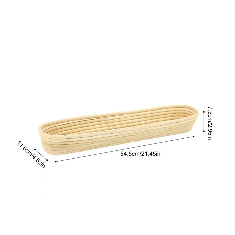 Длинный баннетон Brotform тестораскатка хлеба доказательство ротанга теста хлебная