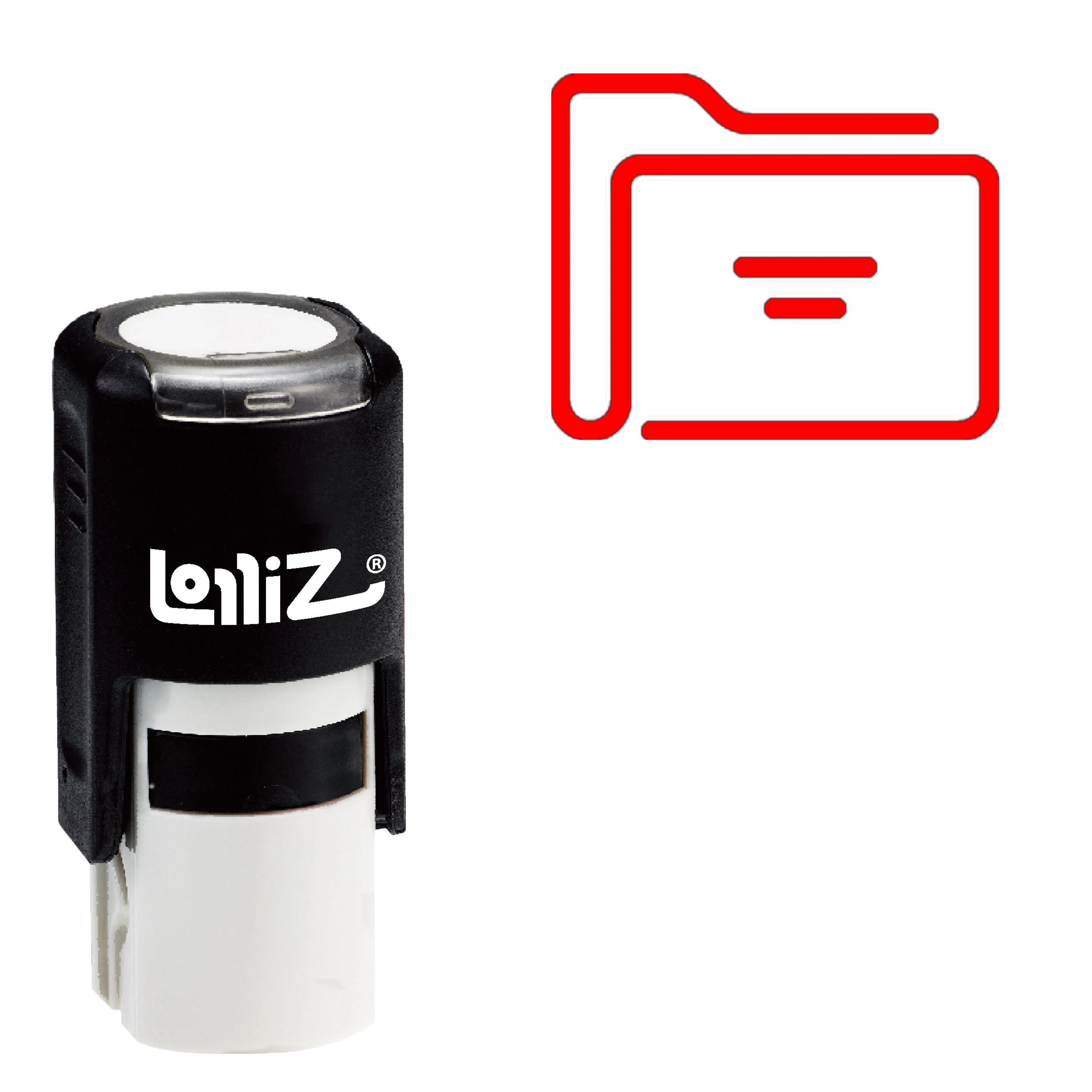 

LolliZ Folder Self-Inking Rubber Stamp - Modern Symbol Series