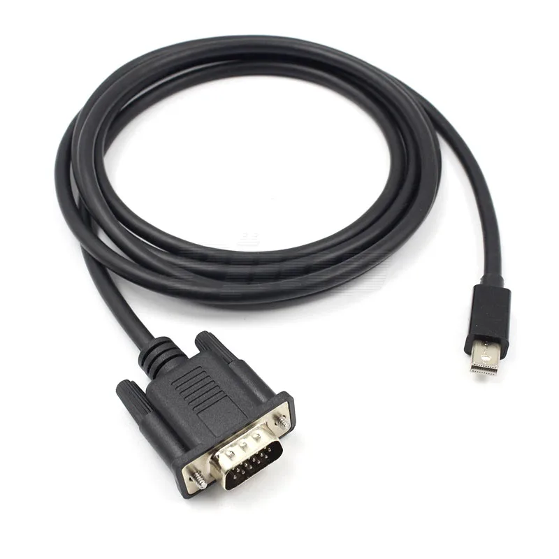 Mini DP to VGA DisplayPort конвертер 1080P 1 8 м кабели Male Thunderbolt 2 Для iMac MacBook Pro Air Mac mini Surface| |