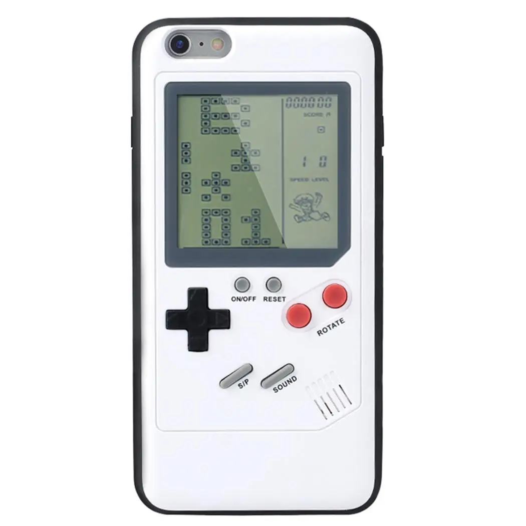 Унисекс Мода с игровой машиной Телефон Назад белый черный чехол телефон защитный