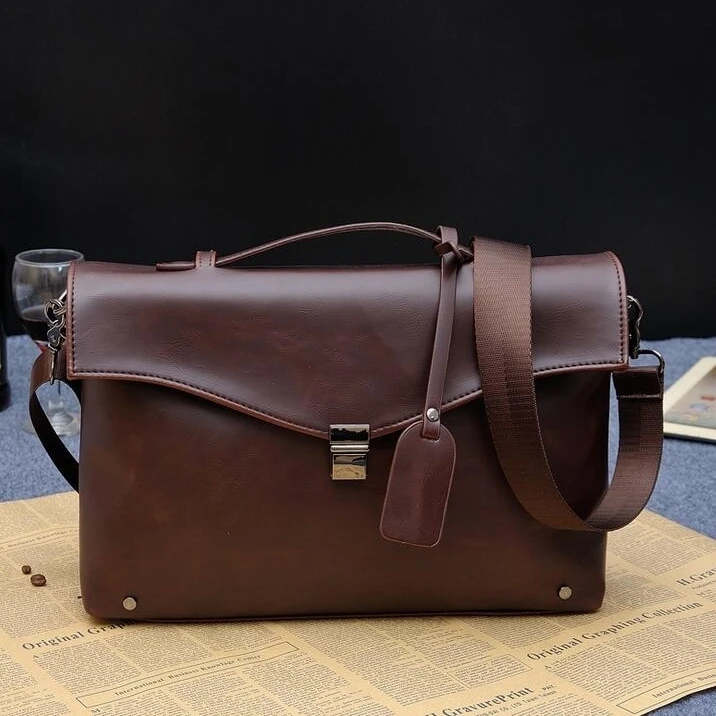 Мода 2017 г. из натуральной кожи Для мужчин Портфели коровьей Мужчин's Курьерские