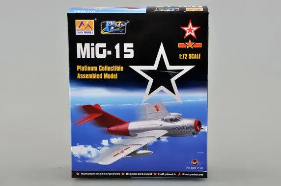 Trumpeter 37132 легкая модель 1/72 MiG 15 пластиковая Готовая самолета новый склад|Наборы