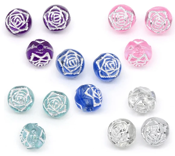 DoreenBeads 500 шт. смешанных цветов из фольги круглые акриловые фотообои 8 мм (B10556) yiwu |