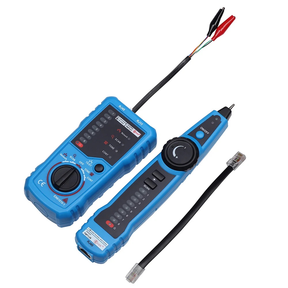 Тестер кабелей Elisona LAN тестер для сетей RJ11 RJ45 Cat5 Cat6 детектор телефонных проводов