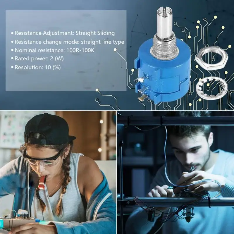 3590S 2 103L 10 K омовая точность потенциометр регулируемый изоляционный