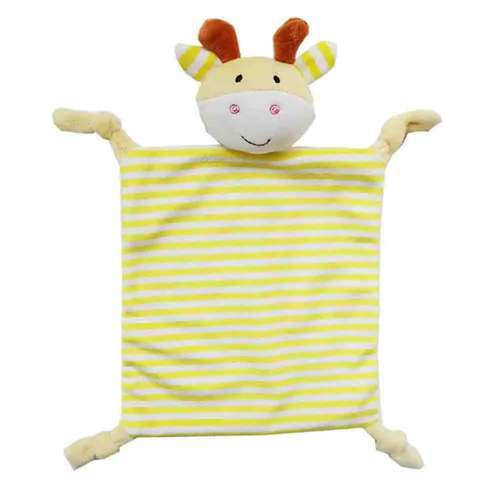 Для новорожденных мягкий для успокаивание сна Полотенца Одеяло слюнявчик