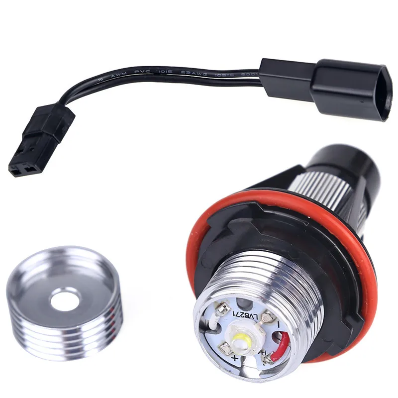LED Bulb 2*5W Car E53 E63 E64 E65 E66 E83 E87 5 6 7 Series X5 Error Free Xenon White 6000K for BMW Angel Eyes Lights | Автомобили и