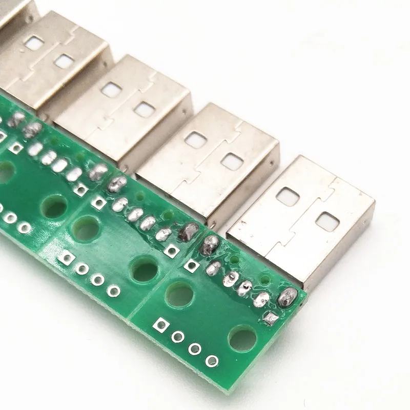 10 шт. USB в DIP адаптер конвертер 4 pin для 2 54 мм PCB платы питания DIY пластина сварной