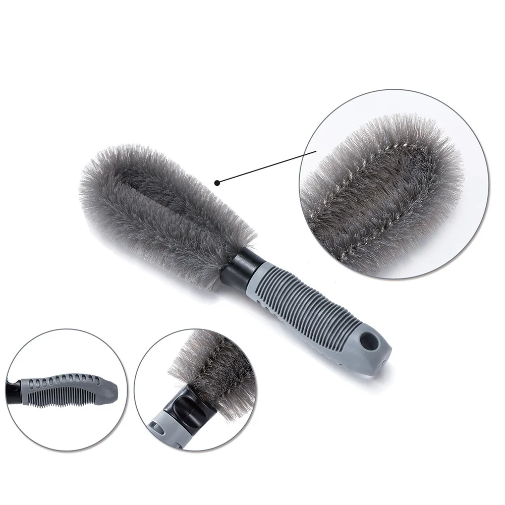 2 шт. сталь и сплав роликовая Очищающая щетка обод очиститель для Автомобиль