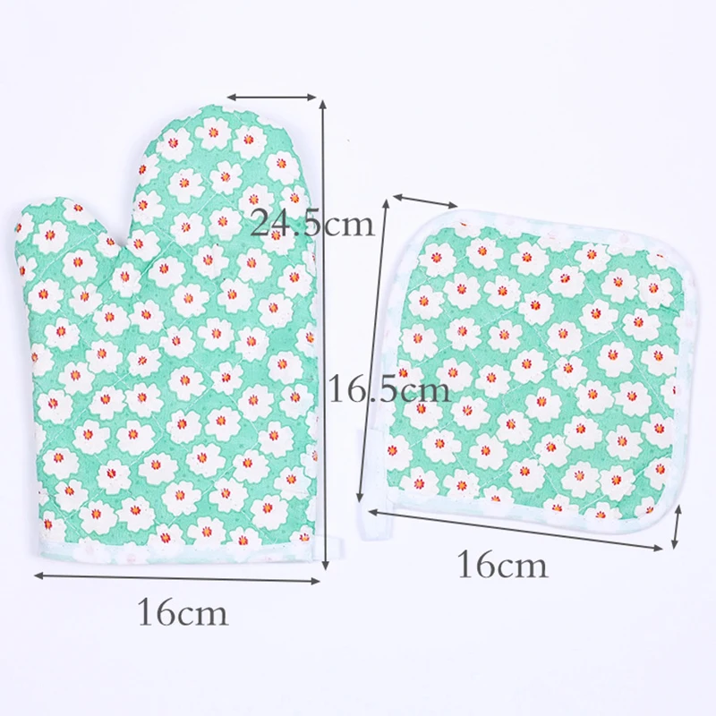 2pcs/set Practical Microwave Glove Pad Heat Proof Mat Kitchen Baking Tool | Дом и сад