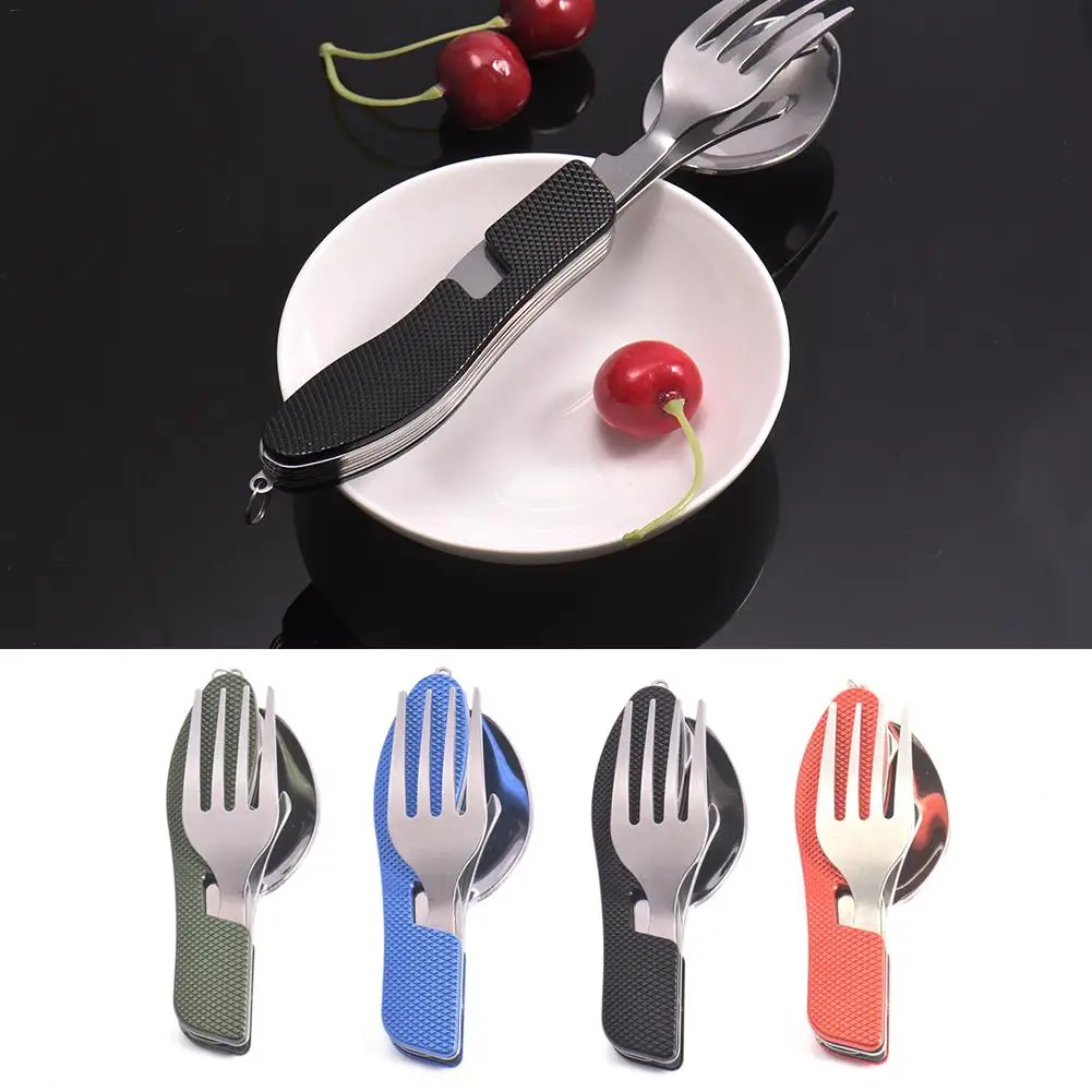 Лидер продаж Multi function Открытый Отдых Пикник столовая посуда нержавеющая сталь