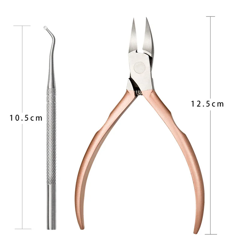 Розовое золото из нержавеющей стали косметические щипцы заточенные плоскогубцы