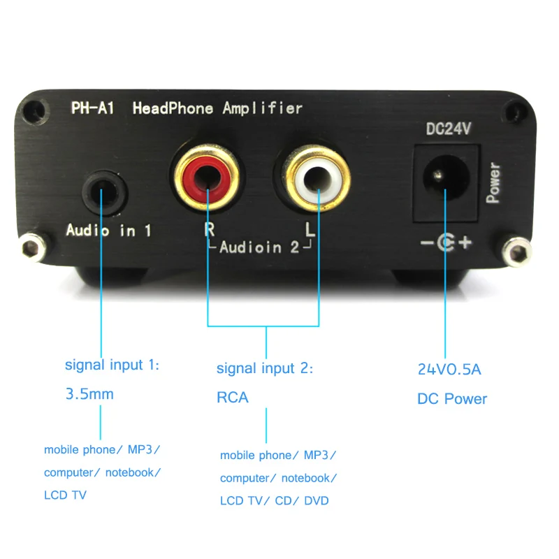 FX Audio PH A1 чистый класс А мини усилитель для наушников UPC1237 защита 3 5 мм/RCA входной - Фото №1