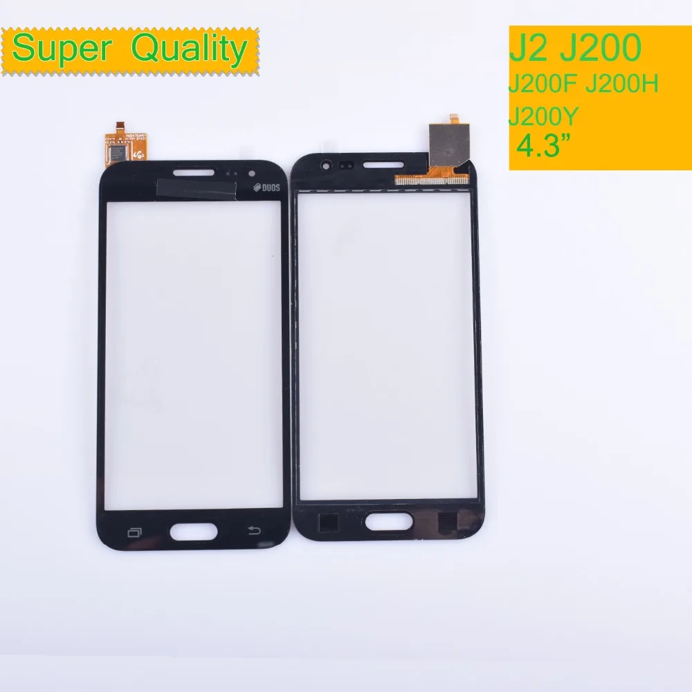 

10Pcs/lot For Samsung Galaxy J2 J200 J200F J200H J200Y Touch Screen Panel Sensor Digitizer Outer Glass Lens NO LCD Touchscreen