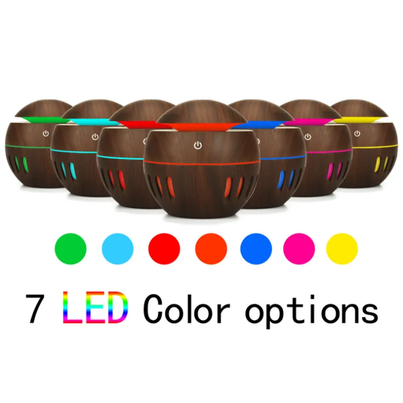 Диффузор эфирных масел с 7 меняющимися цветами светодиодными лампами и баком