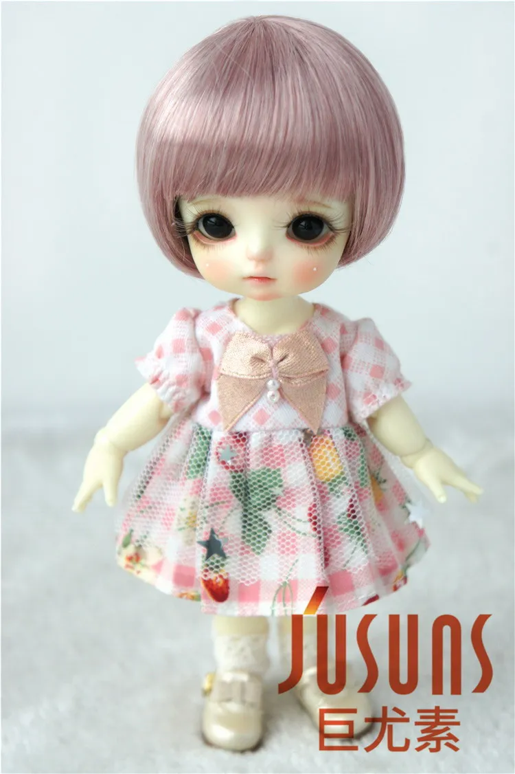 JD256 1/8 прекрасные куклы bjd парики Размер 5-6 дюймов короткие кукольные Парики Модные кукольные аксессуары