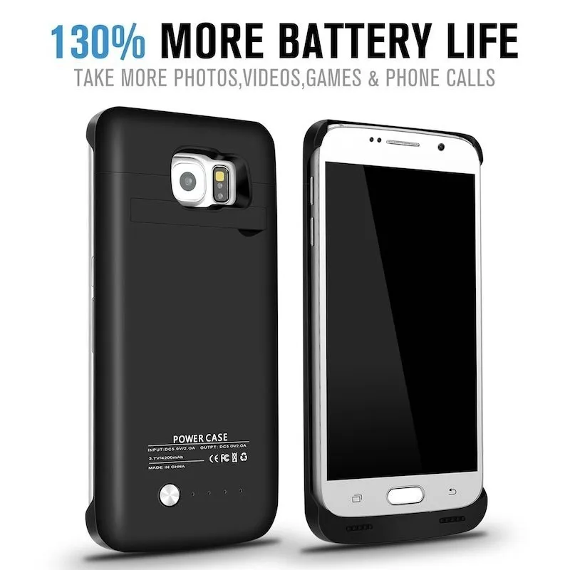 Внешний аккумулятор Ext power 4200 мАч для samsung Galaxy S6edge S6 Edge тонкий портативный