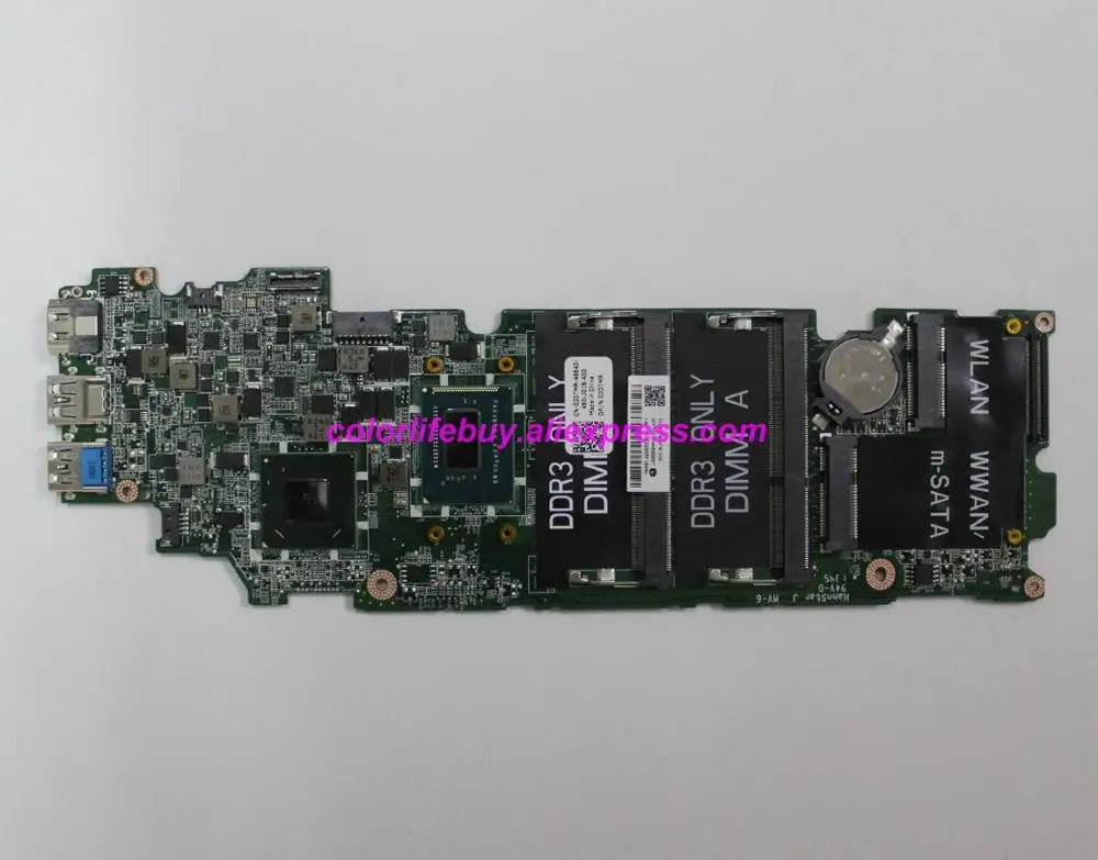 Оригинальная 2DTMR 02DTMR CN w I5 3337U материнская плата с процессором для ноутбука Dell Inspiron