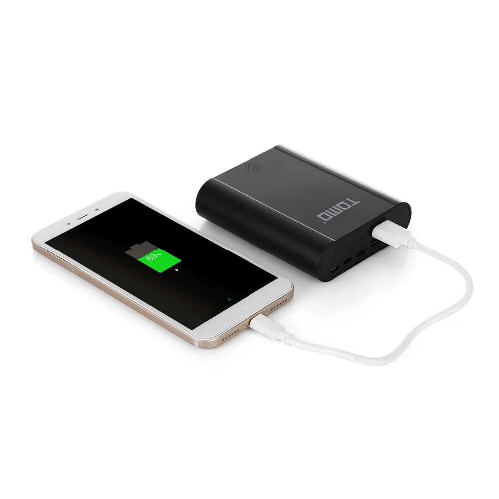 TOMO S4 умное зарядное устройство 18650 литий-ионная батарея DIY power Bank type-c/Micro/8 pin вход