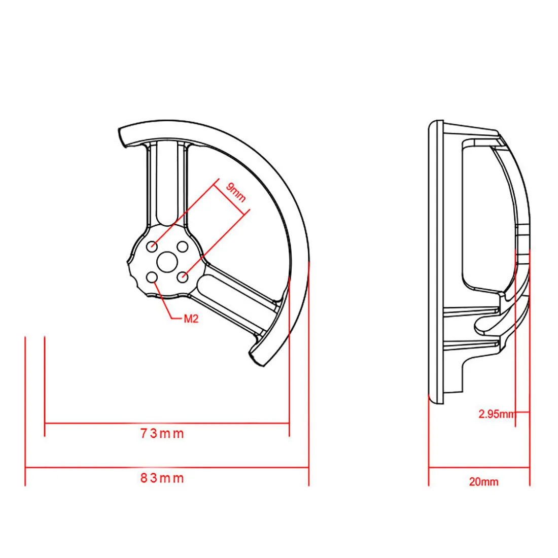 

2.8Inch Protection Cover Propeller Guard Protector Bumper Half Surround / All Surround with 4 Pairs 2840 Propeller