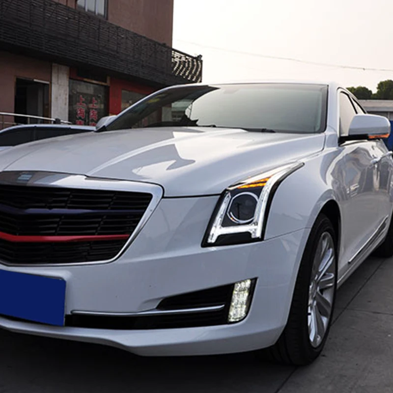 Roadot светодиодный чехол для фары Cadillac ATS HID Rio Bi Xenon объектив ближнего света фар