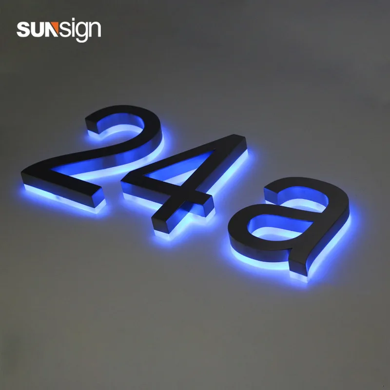 H 30cm Shanghai wholesale LED diy 3D reverse channel halo lit letters