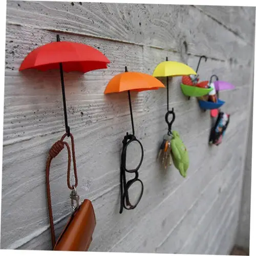 3 шт милый зонтик дизайн настенный крючок разное Вешалка DIY домашний Декор