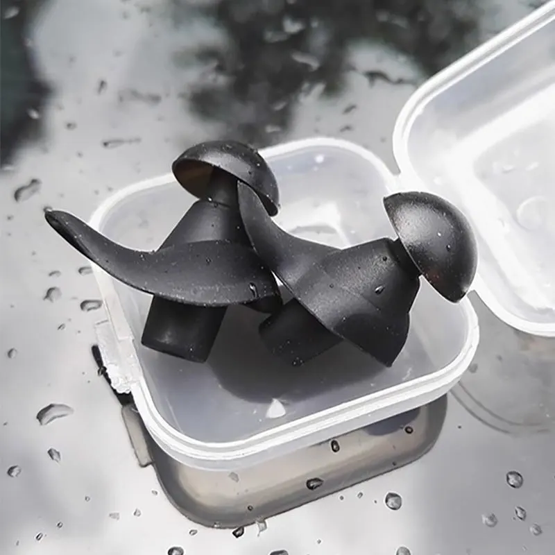 1 Pair Soft Silicone Ear Plugs Environmental Waterproof Dust-Proof Earplugs Diving Water Sports Women Men Swimming Accessories | Спорт и