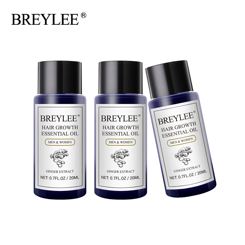 BREYLEE 3 шт эфирное масло для роста волос быстро мощные Продукты уход за волосами