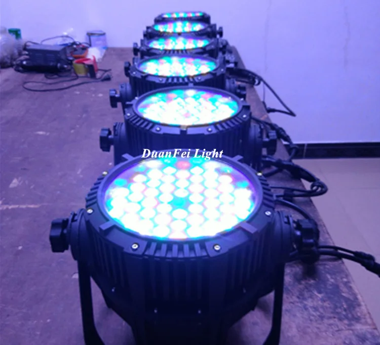 (Flycase) 4 шт./лот сценический rgbw led par Открытый ip65 Водонепроницаемый огни dmx 54x3|Эффект