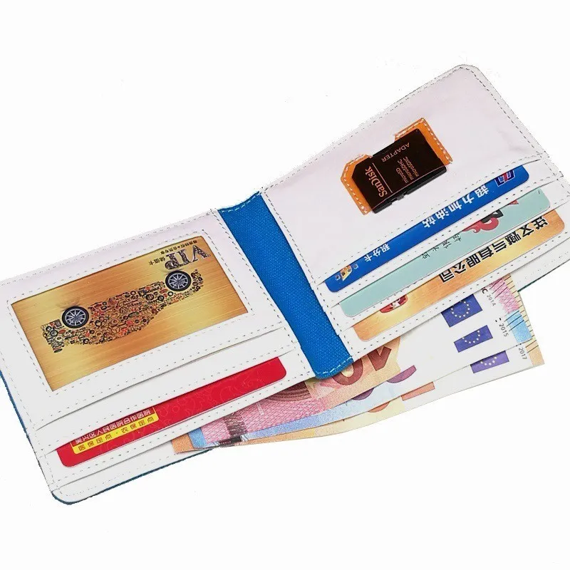 Для мужчин женщин Повседневное Холст молнии монета кошелек портмоне Короткие