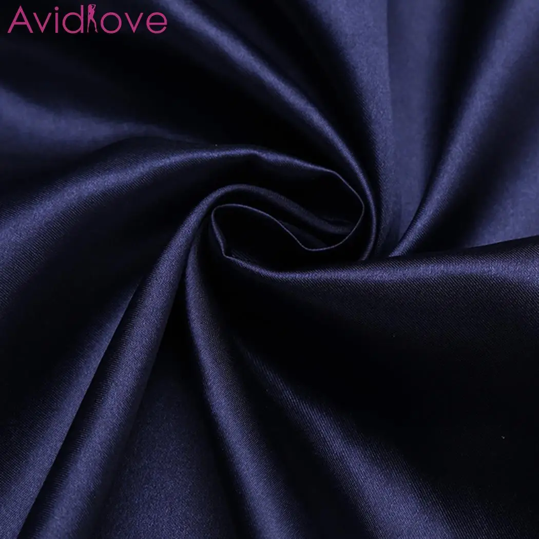 Женские шелковые пижамы Avidlove комплект из двух предметов с кружевными вставками и