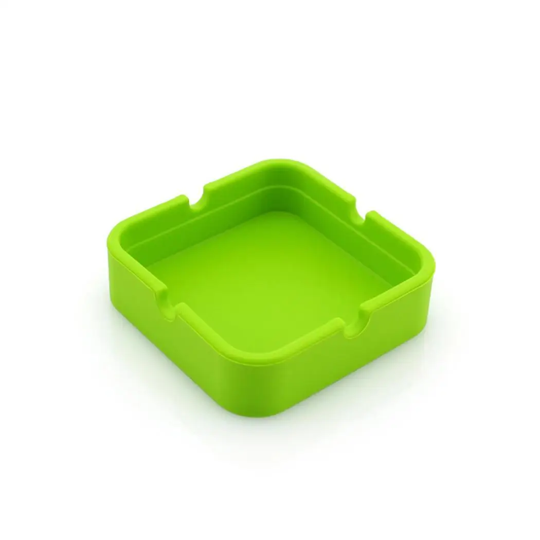 Fall Shape Green 52g Lightweight Ashtray Solid Eco-Friendly Square Yellow Red Black Blue Resistant | Дом и сад