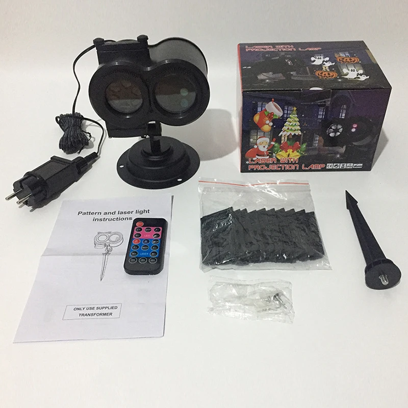 New Christmas Projector lamp double tube watermark lawn waterproof LED projector Halloween Party Garden | Освещение