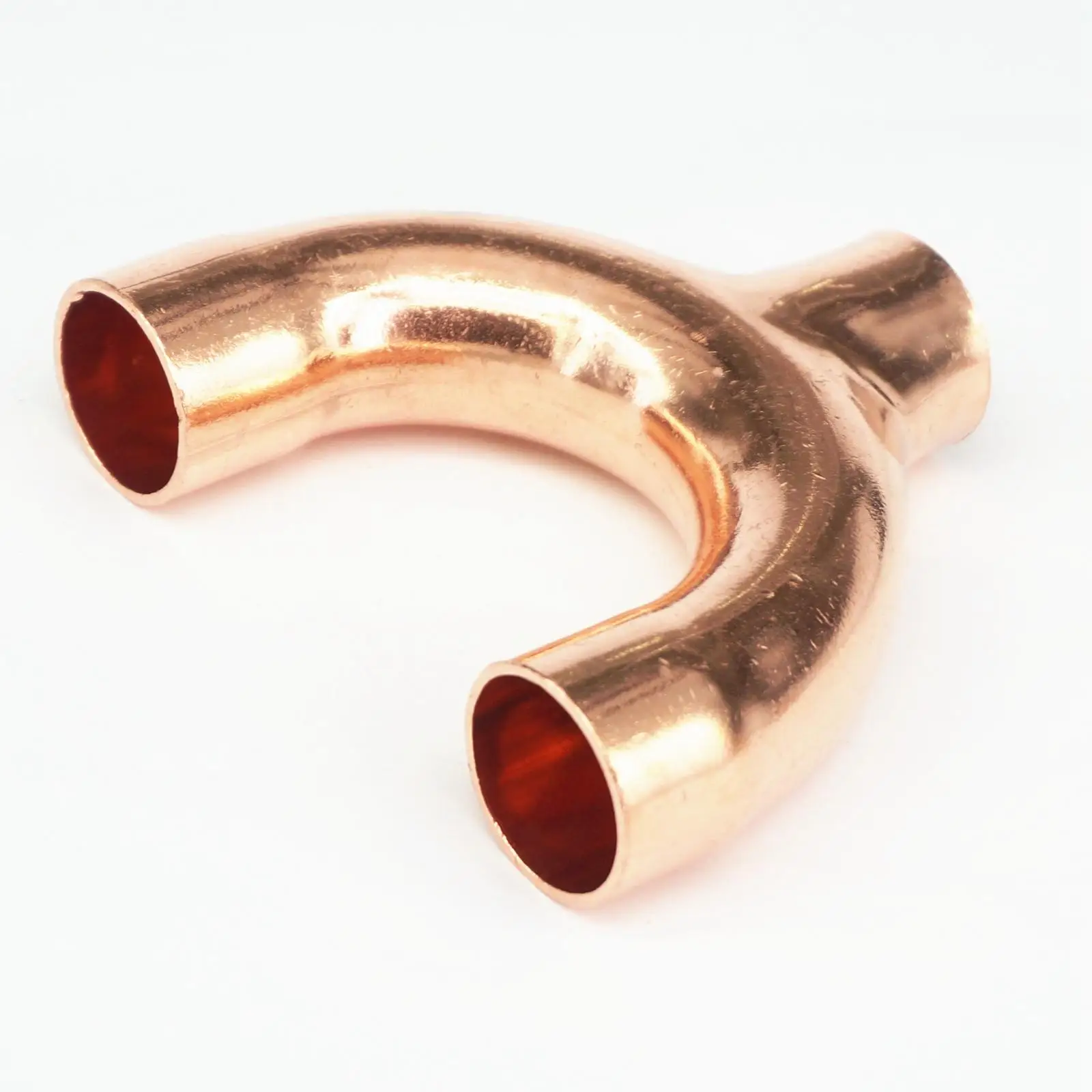 

25x1.5x95mm I/D x Thickness x Center Diamter Copper End Feed Equal Y shape 3 Way Pipe Fitting Plumbing For Gas Water Oil