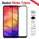 Защитное стекло для Xiaomi redmi note 7 pro, закаленное, полное покрытие