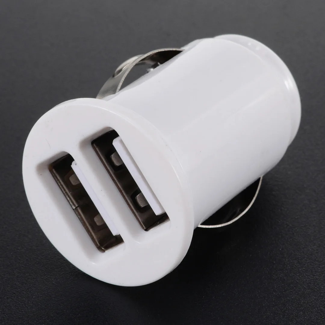 Автомобильное зарядное устройство с двумя USB портами адаптер прикуривателя