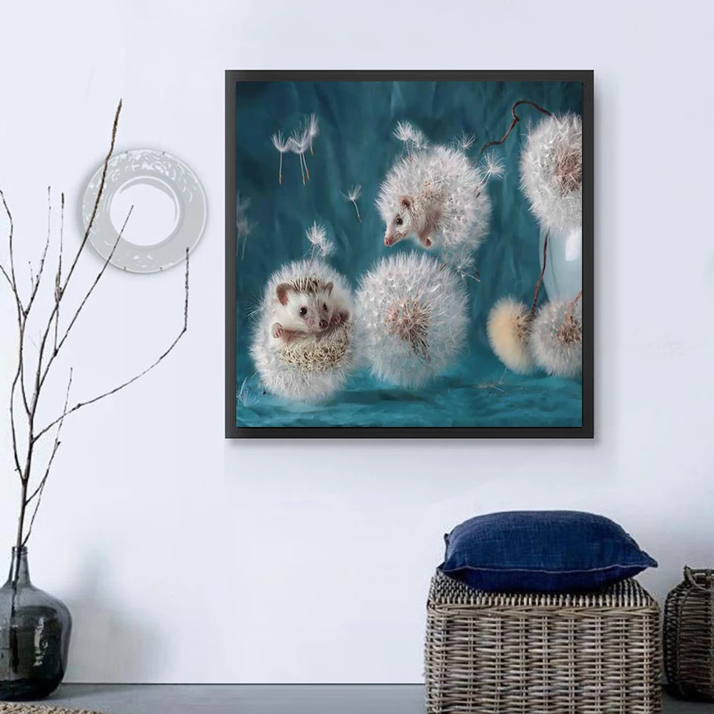 5D DIY Алмазная вышивка мечта Одуванчик закат милая картина Ежик алмазная живопись