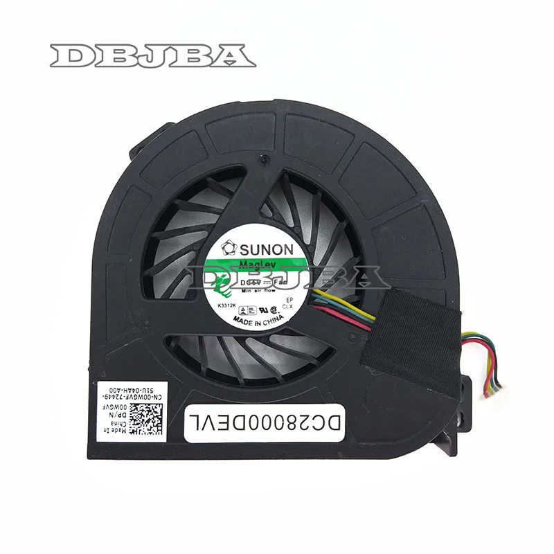 Вентилятор процессора для DELL Precision M4800 BATA0715R5M PN01 DC28000DEVL 00WGVF охлаждающий вентилятор