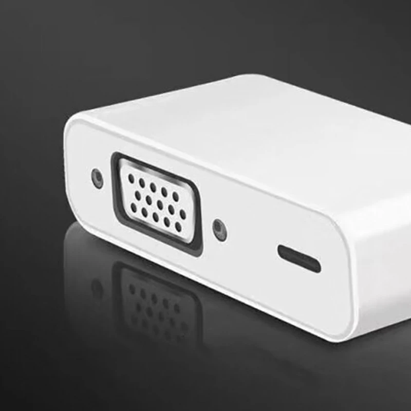 OPQ для iPad iPhone 8Pin интерфейс VGA адаптер 1080p HD видео конвертер iphone5s/6/6 s/7/8/X