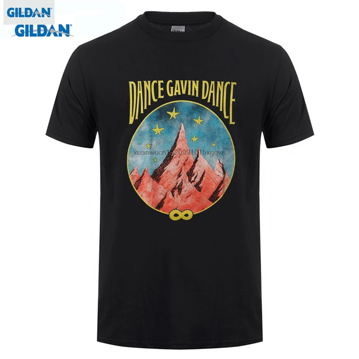 GILDAN футболка с коротким рукавом топы танцевальные Gavin Dance мужские горные звезды