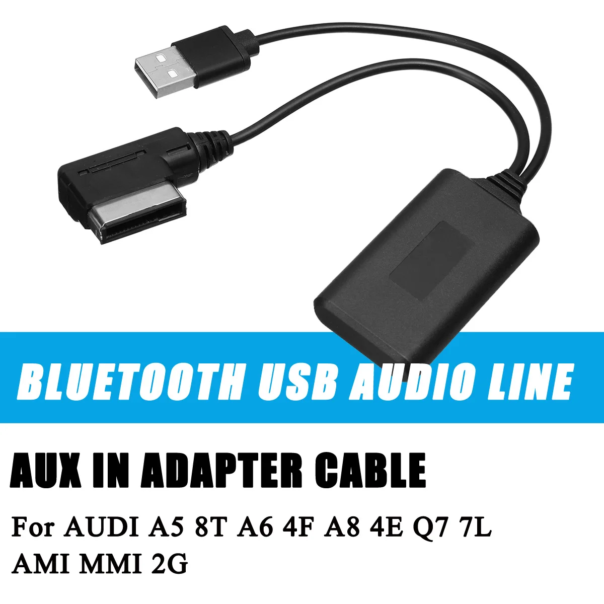 Беспроводной мини адаптер bluetooth USB AUX для AUDI A5 8T A6 4F A8 4E Q7 7L музыкальный