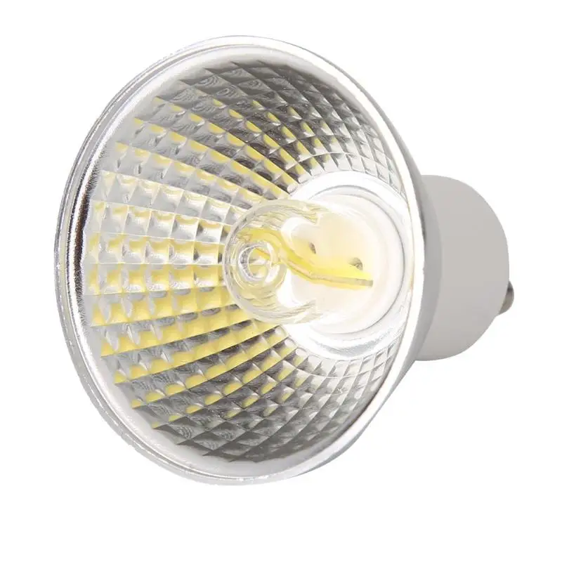 Alloet 7 W AC 220 V GU10 прожекторная лампа 1511 COB светодиодный затемнения галогеновая
