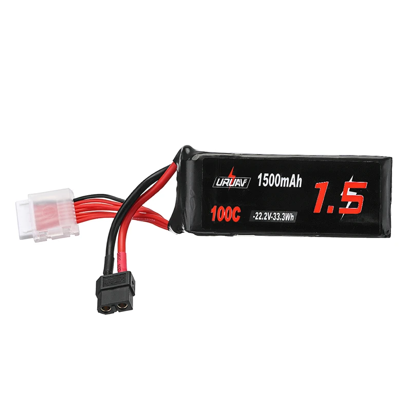 Новый 4 шт. аккумулятор URUAV 22 2 в 1500 мАч 100C 6S Lipo XT60 разъем для радиоуправляемого FPV