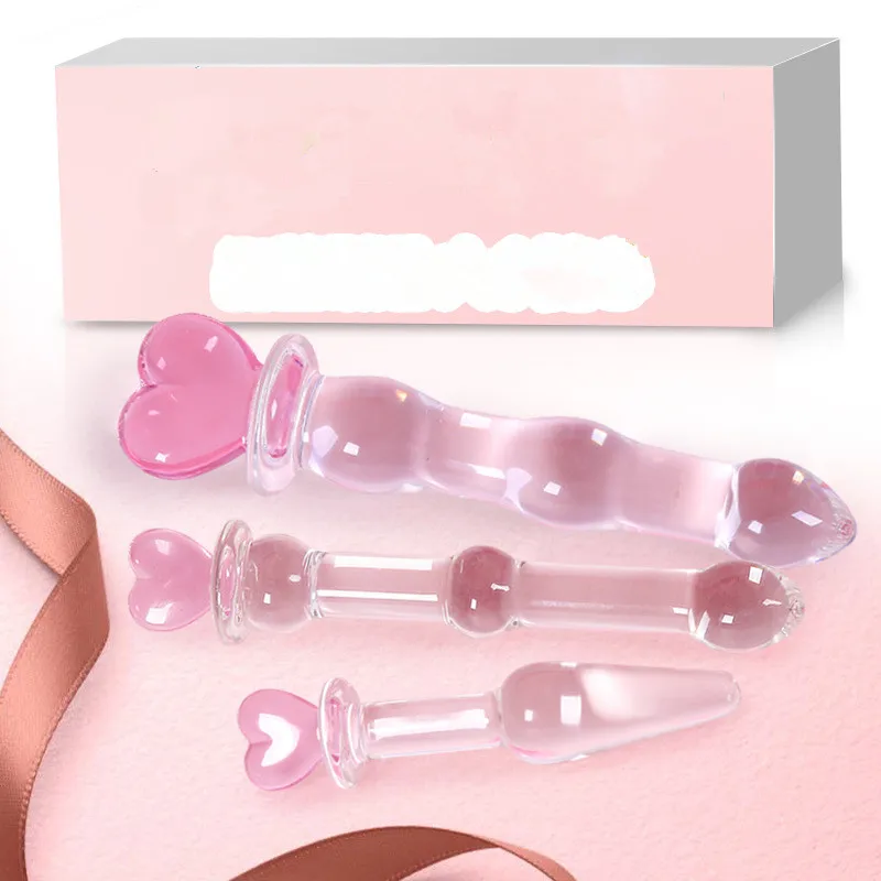 Glass Dildo Penis Anal Toys Butt Plug Adult Sex Products toys for adults Female Male Masturbation Magic Wand dilator | Красота и